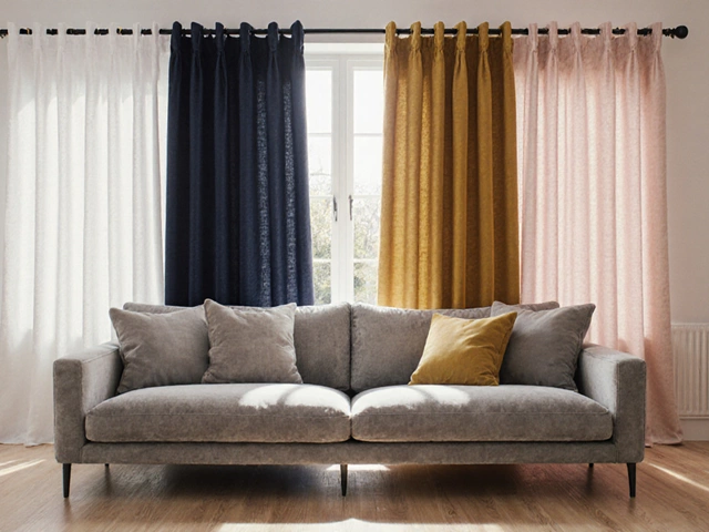 Best Curtain Colors to Pair with a Grey Sofa
