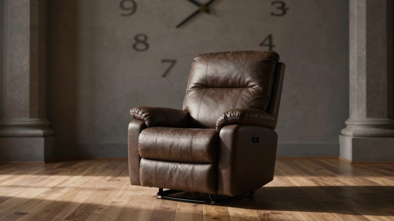 A single durable recliner in a minimalist room symbolizing long-term value and stability